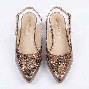 Bronze Slingback Heels